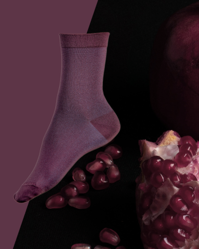 Chaussettes  en fils recyclés Grenade Opalescente