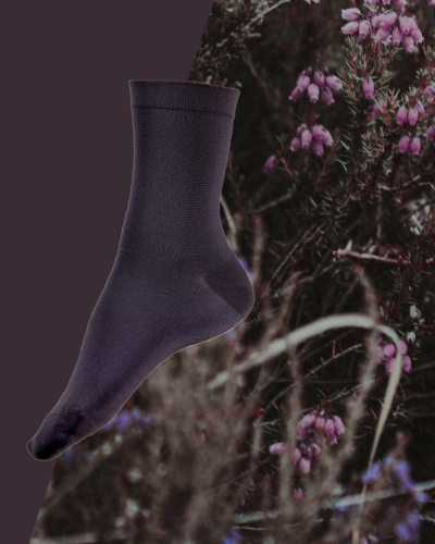 Chaussettes en polyester recyclé Bruyère pourprée
