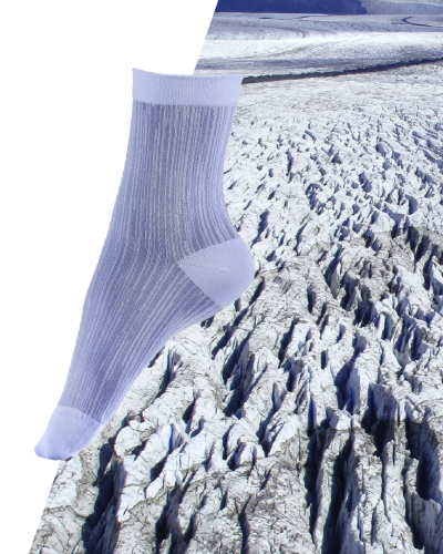 Chaussettes à motif Aquastriée en fils recyclés