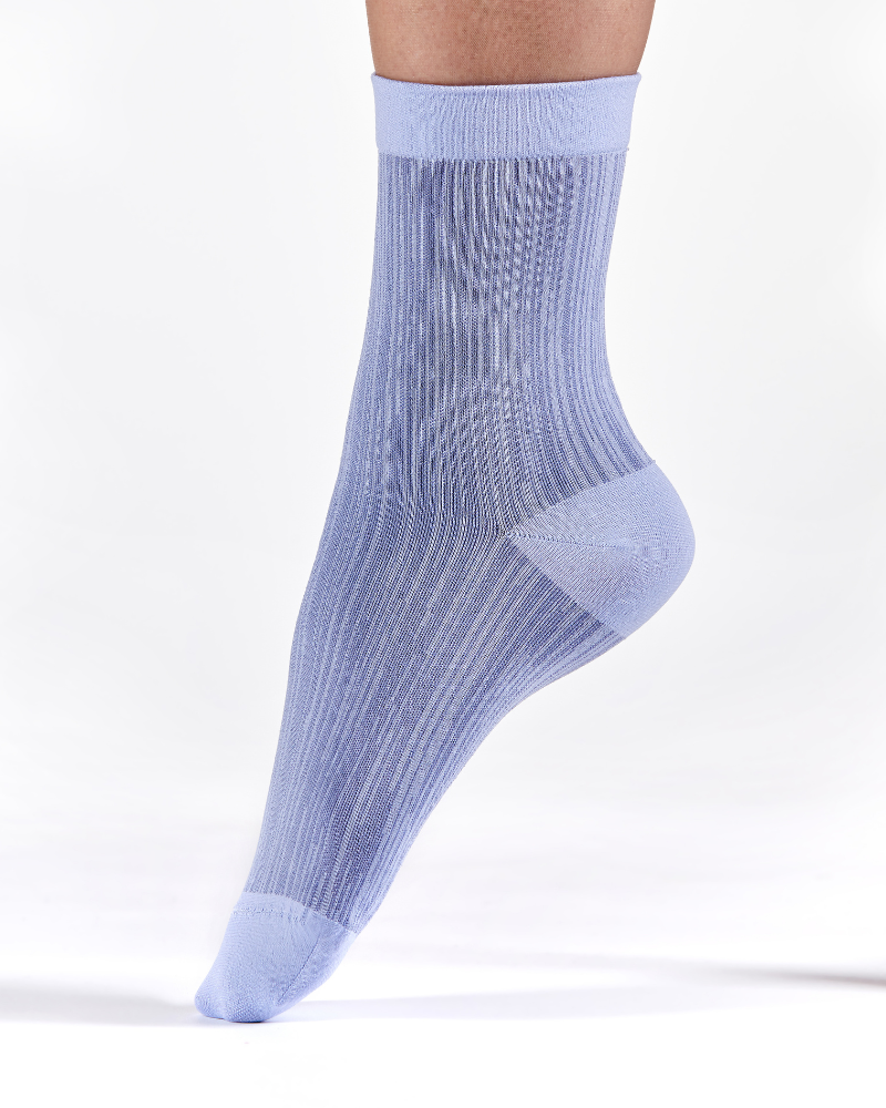 Chaussettes à motif Aquastriée en fils recyclés