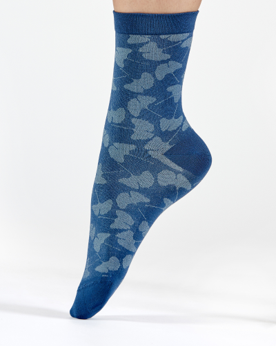 Chaussettes à motif Aerginkgo en fils 100% recyclés