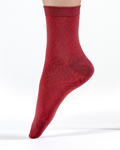 Chaussettes rouges à motif Ignisondulé