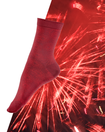 Chaussettes rouges à motif Ignisétincelé
