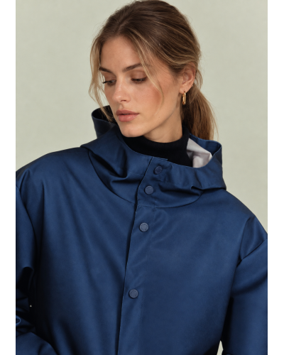 Parka imperméable française éco-conçue Marine Abyssal